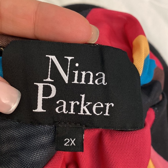 Multicolor Geometric Print Dress - Picture 3 of 3